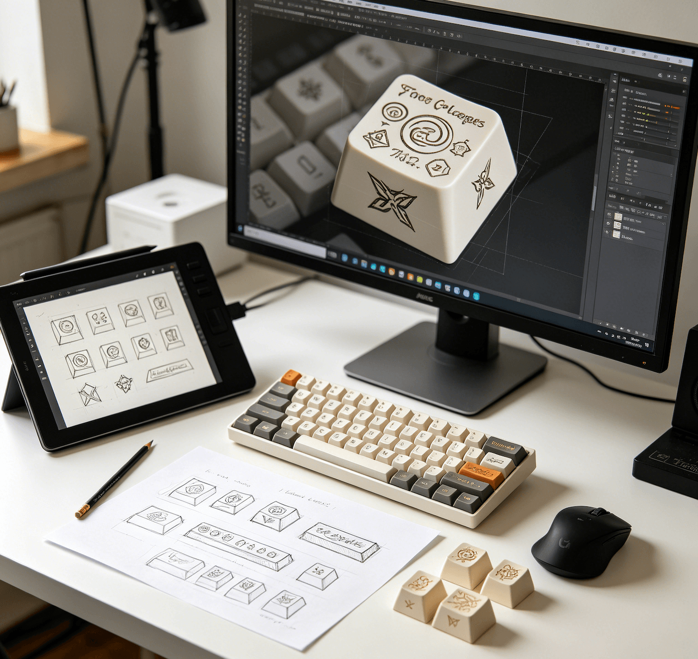 Custom keycap artwork