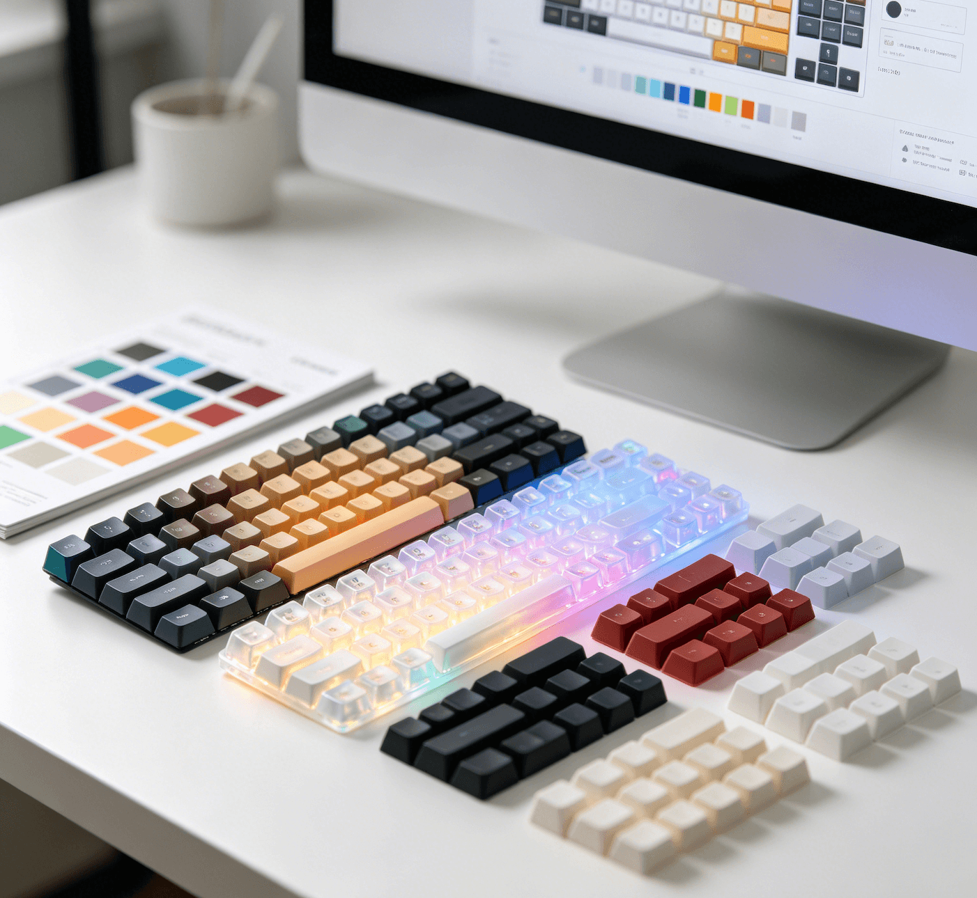 Selecting keycap colors