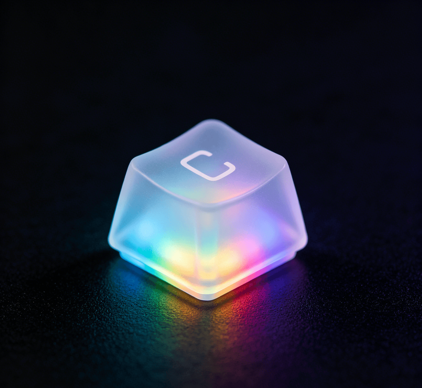 Backlit translucent keycaps