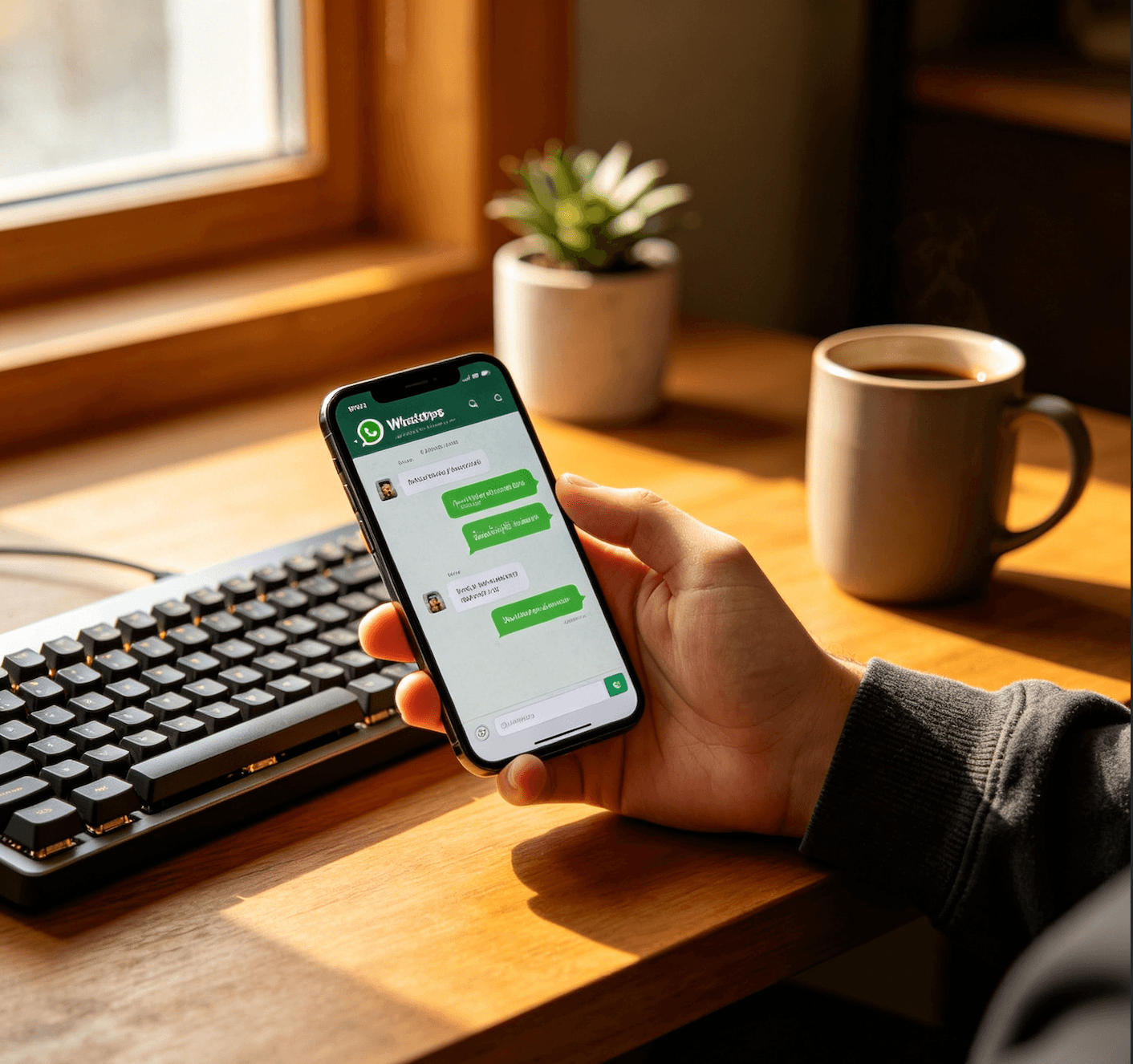 Messaging a specialist on WhatsApp