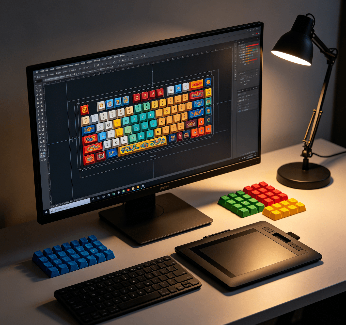 Custom keycap artwork